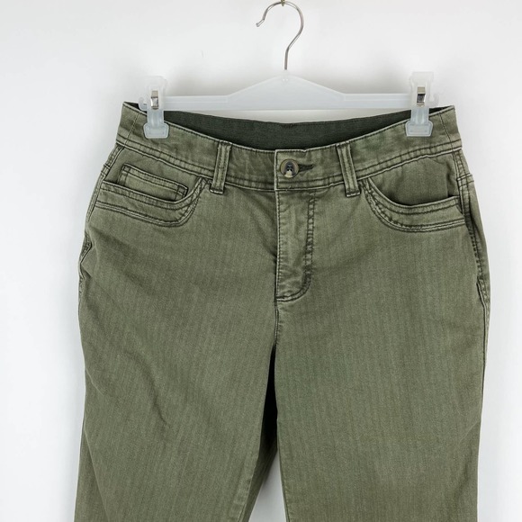 Christopher & Banks Jeans Christopher And Banks Womens Olive Green
